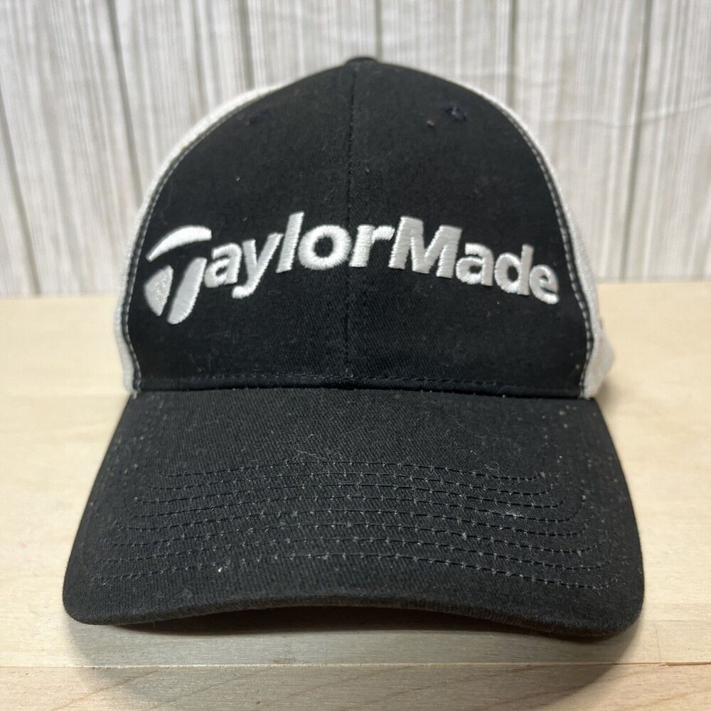 TaylorMade F7 Hat Hook & Loop Adjustable Black White Tmax Gear
